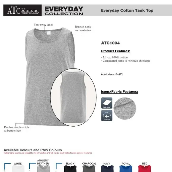 🏍️ ATC Tank Top Artwork Men's #252 - Picture 6 of 10